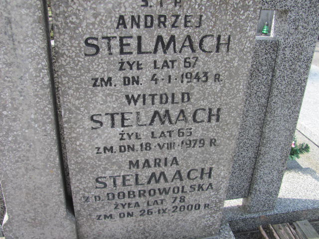 Andrzej Stelmach Warszawa Czerniakowski - Grobonet - Wyszukiwarka osób pochowanych