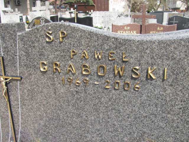 Paweł Grabowski 1969 Warszawa Czerniakowski - Grobonet - Wyszukiwarka osób pochowanych