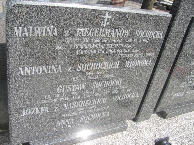 Czesław Sochocki 1907 Warszawa Czerniakowski - Grobonet - Wyszukiwarka osób pochowanych