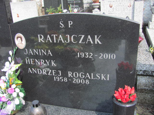 Andrzej Rogalski 1957 Warszawa Czerniakowski - Grobonet - Wyszukiwarka osób pochowanych