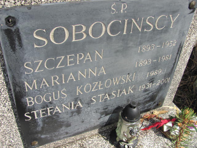 Szczepan Sobociński 1893 Warszawa Czerniakowski - Grobonet - Wyszukiwarka osób pochowanych