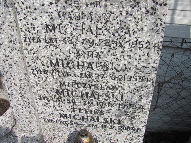 Anna Michalska Warszawa Czerniakowski - Grobonet - Wyszukiwarka osób pochowanych