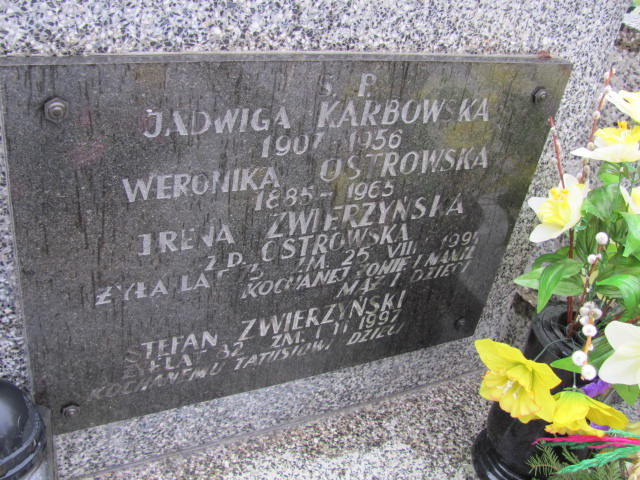 Weronika Ostrowska 1885 Warszawa Czerniakowski - Grobonet - Wyszukiwarka osób pochowanych