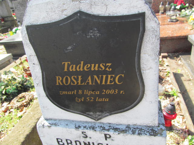 Tadeusz Rosłaniec Warszawa Czerniakowski - Grobonet - Wyszukiwarka osób pochowanych