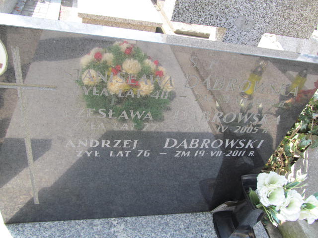 Czesława Dąbrowska Warszawa Czerniakowski - Grobonet - Wyszukiwarka osób pochowanych