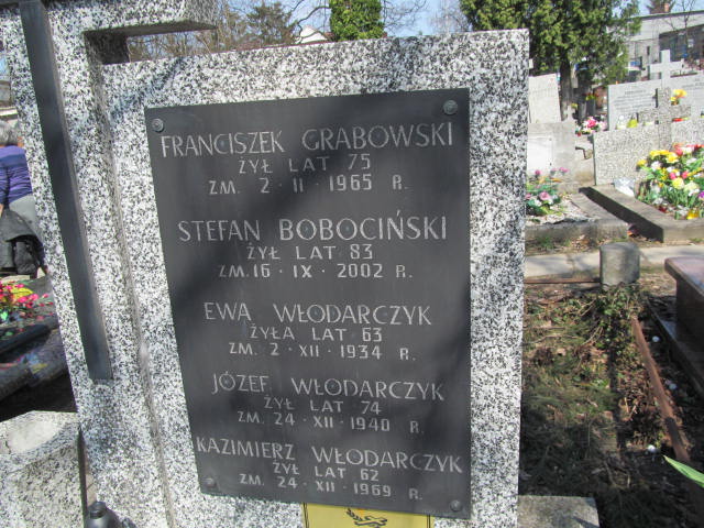 Józef Włodarczyk Warszawa Czerniakowski - Grobonet - Wyszukiwarka osób pochowanych