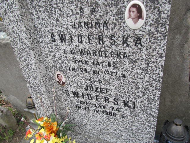 Janina Świderska Warszawa Czerniakowski - Grobonet - Wyszukiwarka osób pochowanych