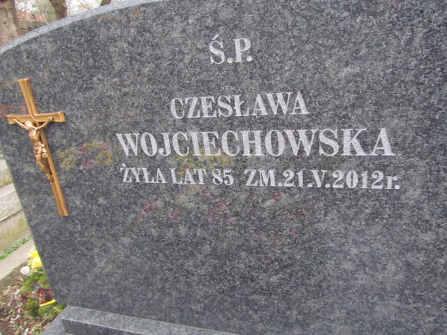Czesława Wojciechowska Warszawa Czerniakowski - Grobonet - Wyszukiwarka osób pochowanych