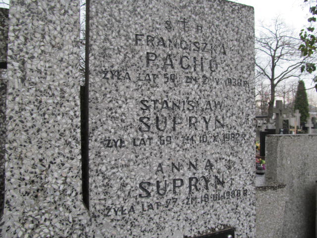 Franciszka Pacho Warszawa Czerniakowski - Grobonet - Wyszukiwarka osób pochowanych