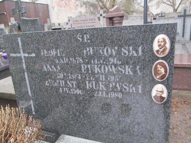 Zygmunt Bukowski 1906 Warszawa Czerniakowski - Grobonet - Wyszukiwarka osób pochowanych