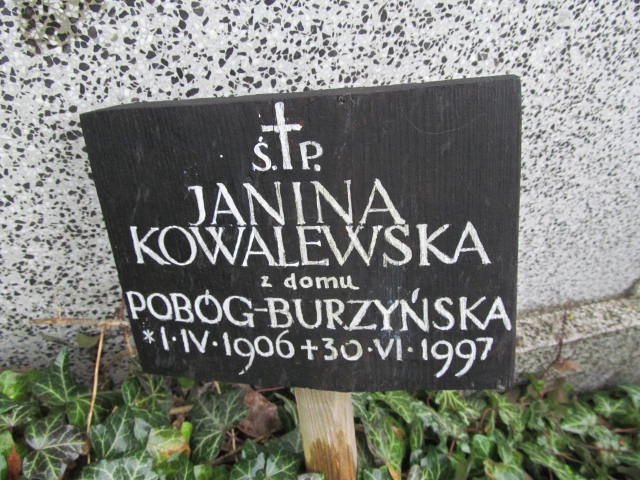 Janina Kowalewska 1906 Warszawa Czerniakowski - Grobonet - Wyszukiwarka osób pochowanych