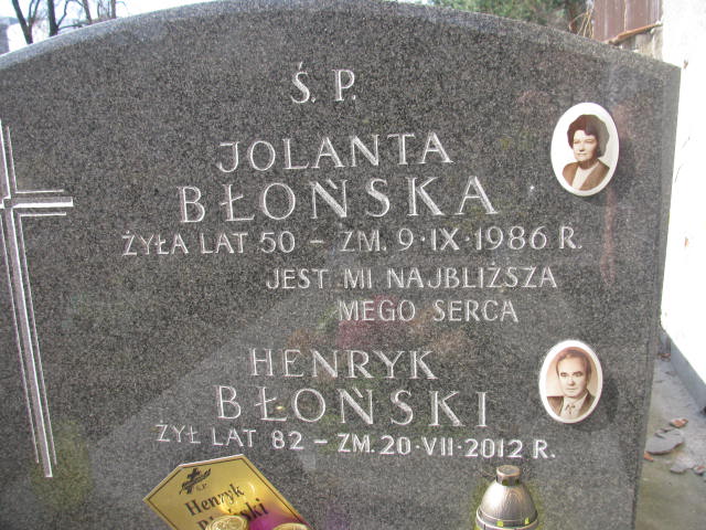 Henryk Błoński Warszawa Czerniakowski - Grobonet - Wyszukiwarka osób pochowanych