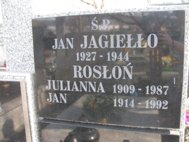 Jan Jagiełło 1926 Warszawa Czerniakowski - Grobonet - Wyszukiwarka osób pochowanych
