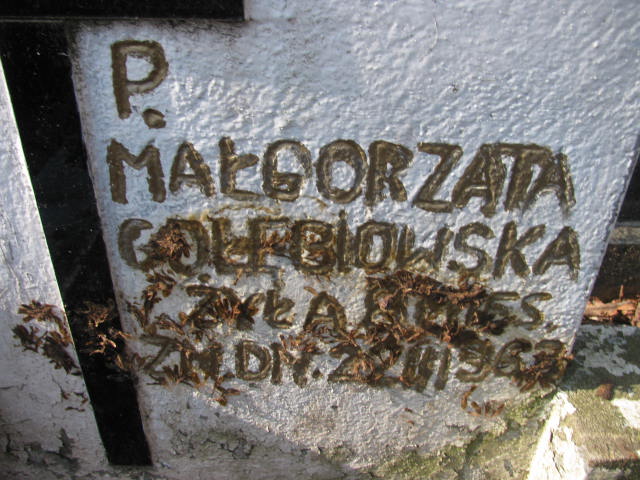 Małgorzata Gołębiowska Warszawa Czerniakowski - Grobonet - Wyszukiwarka osób pochowanych