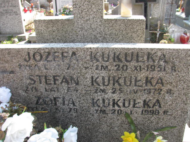 Józef Kukułka Warszawa Czerniakowski - Grobonet - Wyszukiwarka osób pochowanych