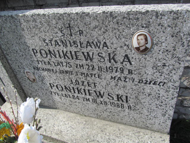 Józef Ponikiewski Warszawa Czerniakowski - Grobonet - Wyszukiwarka osób pochowanych