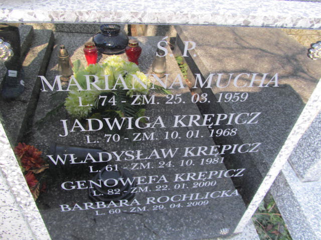 Jadwiga Krępicz Warszawa Czerniakowski - Grobonet - Wyszukiwarka osób pochowanych