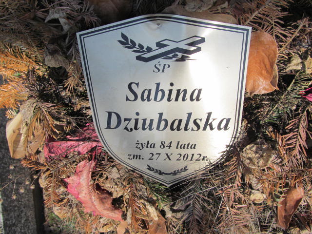 Maria Dziubalska 1884 Warszawa Czerniakowski - Grobonet - Wyszukiwarka osób pochowanych