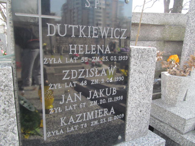 Jan Jakub Dutkiewicz Warszawa Czerniakowski - Grobonet - Wyszukiwarka osób pochowanych