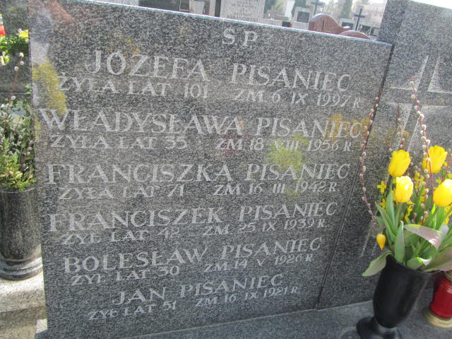 Franciszka Pisaniec Warszawa Czerniakowski - Grobonet - Wyszukiwarka osób pochowanych