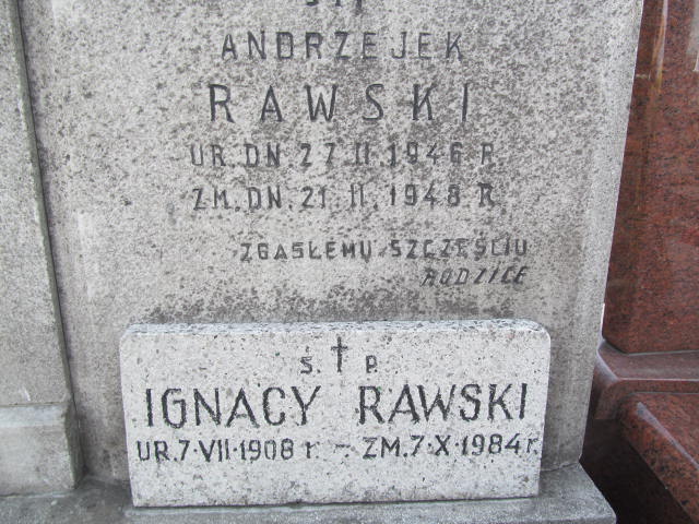 Ignacy Rawski 1908 Warszawa Czerniakowski - Grobonet - Wyszukiwarka osób pochowanych