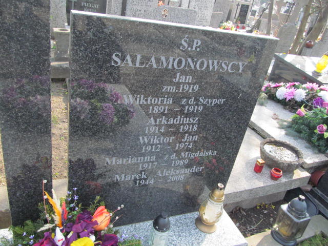 Marek Aleksander Salamonowski 1943 Warszawa Czerniakowski - Grobonet - Wyszukiwarka osób pochowanych