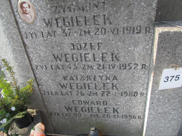 Katarzyna Węgiełek Warszawa Czerniakowski - Grobonet - Wyszukiwarka osób pochowanych