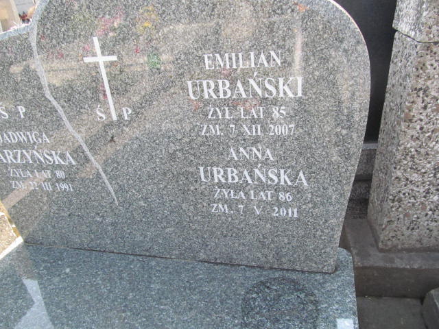 Anna Urbańska Warszawa Czerniakowski - Grobonet - Wyszukiwarka osób pochowanych