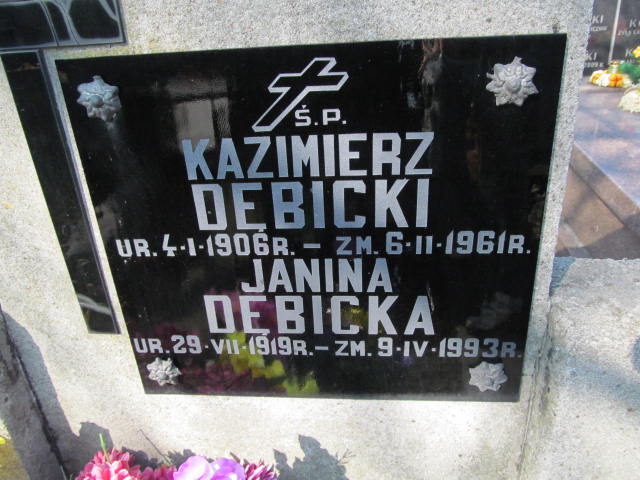 Kazimierz Dębicki 1906 Warszawa Czerniakowski - Grobonet - Wyszukiwarka osób pochowanych