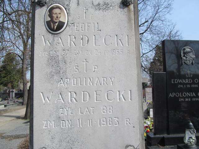 Franciszek Wardecki Warszawa Czerniakowski - Grobonet - Wyszukiwarka osób pochowanych