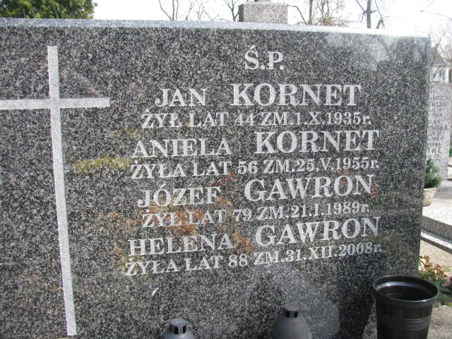 Jan Kornet Warszawa Czerniakowski - Grobonet - Wyszukiwarka osób pochowanych