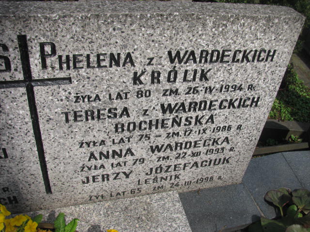 Helena Królik Warszawa Czerniakowski - Grobonet - Wyszukiwarka osób pochowanych