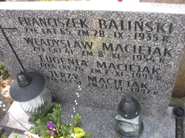 Jerzy Maciejak Warszawa Czerniakowski - Grobonet - Wyszukiwarka osób pochowanych