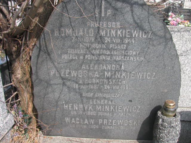 Henryk Minkiewicz 1880 Warszawa Czerniakowski - Grobonet - Wyszukiwarka osób pochowanych