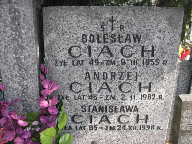 Stanisława Ciach Warszawa Czerniakowski - Grobonet - Wyszukiwarka osób pochowanych