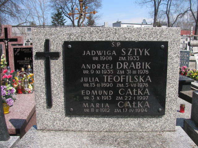 Edmund Całka 1913 Warszawa Czerniakowski - Grobonet - Wyszukiwarka osób pochowanych