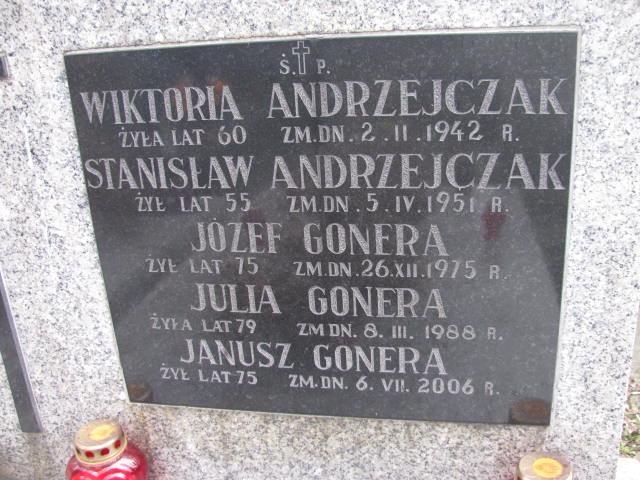 Wiktoria Andrzejczak Warszawa Czerniakowski - Grobonet - Wyszukiwarka osób pochowanych