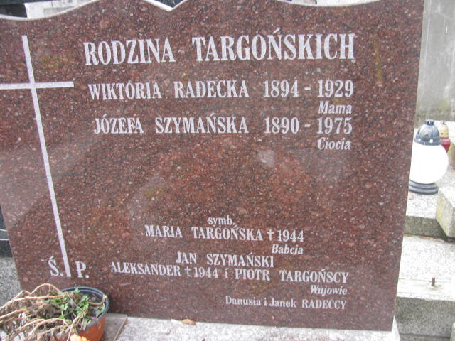 Aleksander Targoński Warszawa Czerniakowski - Grobonet - Wyszukiwarka osób pochowanych