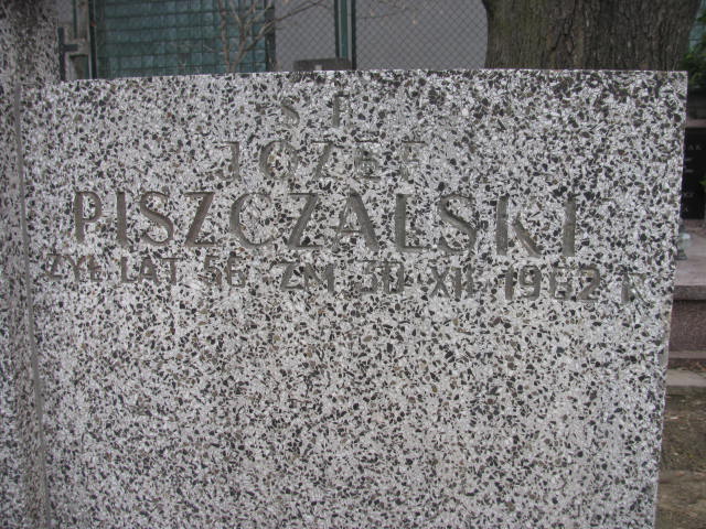 Józef Piszczalski Warszawa Czerniakowski - Grobonet - Wyszukiwarka osób pochowanych