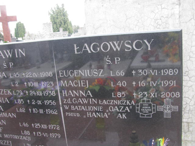 Maciej Łagowski Warszawa Czerniakowski - Grobonet - Wyszukiwarka osób pochowanych