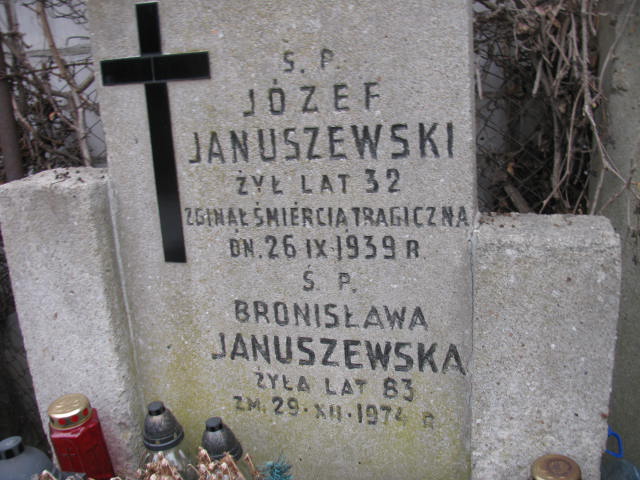 Bronisława Januszewska Warszawa Czerniakowski - Grobonet - Wyszukiwarka osób pochowanych