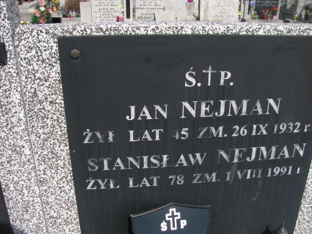 Jan Nejman Warszawa Czerniakowski - Grobonet - Wyszukiwarka osób pochowanych