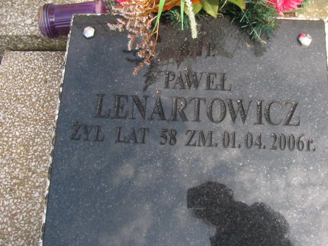 Paweł Lenartowicz Warszawa Czerniakowski - Grobonet - Wyszukiwarka osób pochowanych