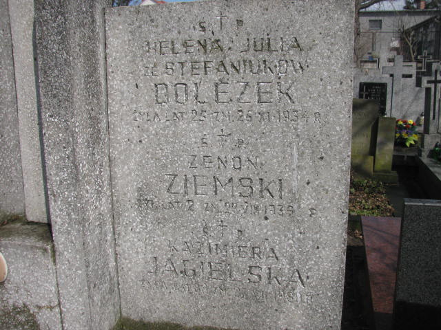 Kazimiera Jagielska Warszawa Czerniakowski - Grobonet - Wyszukiwarka osób pochowanych