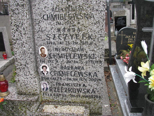 Aleksandra Chmielewska Warszawa Czerniakowski - Grobonet - Wyszukiwarka osób pochowanych