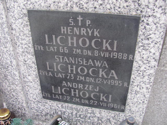 Henryk Lichocki Warszawa Czerniakowski - Grobonet - Wyszukiwarka osób pochowanych