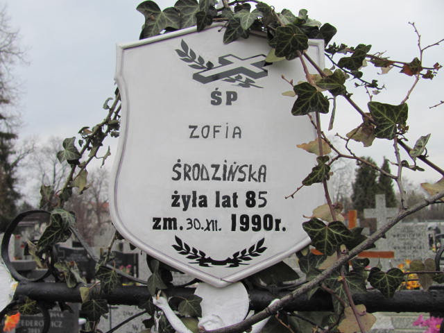 Zofia Środzińska Warszawa Czerniakowski - Grobonet - Wyszukiwarka osób pochowanych