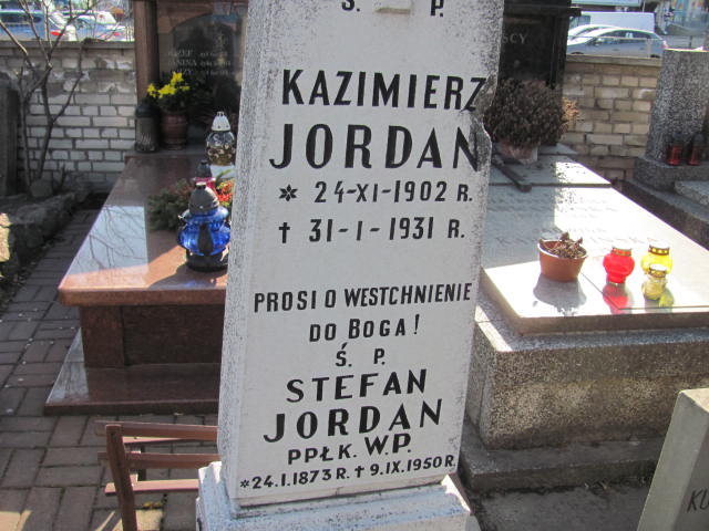 Stanisław Jordan 1911 Warszawa Czerniakowski - Grobonet - Wyszukiwarka osób pochowanych