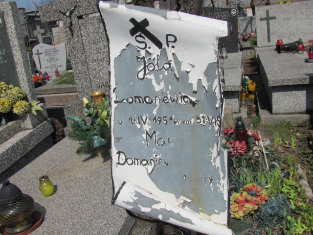 Jolanta Domaniewicz 1951 Warszawa Czerniakowski - Grobonet - Wyszukiwarka osób pochowanych
