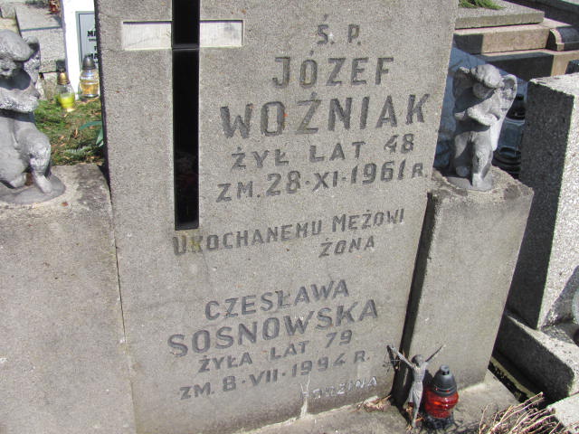 Czesława Sosnowska Warszawa Czerniakowski - Grobonet - Wyszukiwarka osób pochowanych